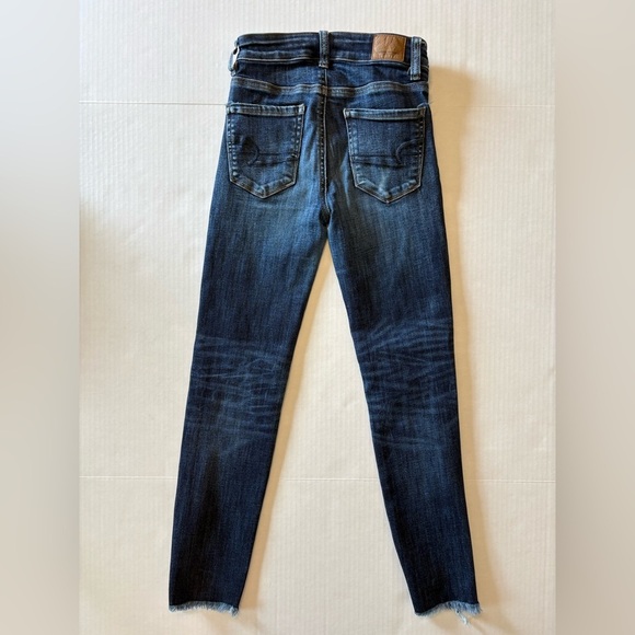 American Eagle Next Level Stretch X distressed jeans size 00 R - Picture 2 of 7
